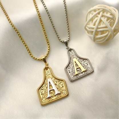 Saddle Gold™ Initial Necklace